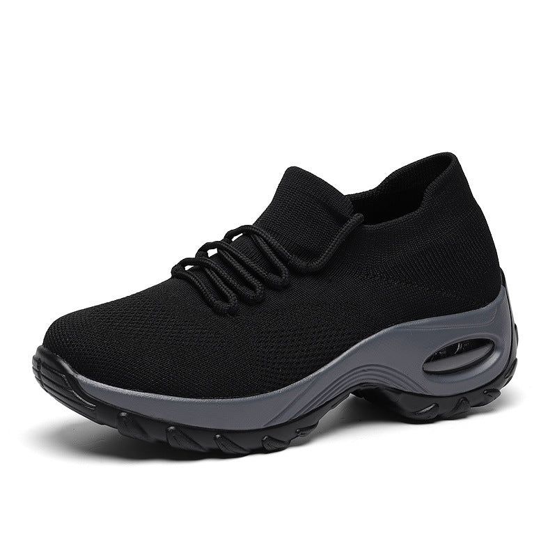Women’s knitted sock sneaker with air-cushioned sole and elastic knit upper Mune Fashion