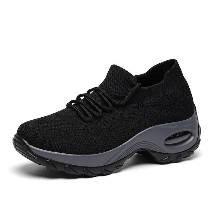 Women’s knitted sock sneaker with air-cushioned sole and elastic knit upper Mune Fashion