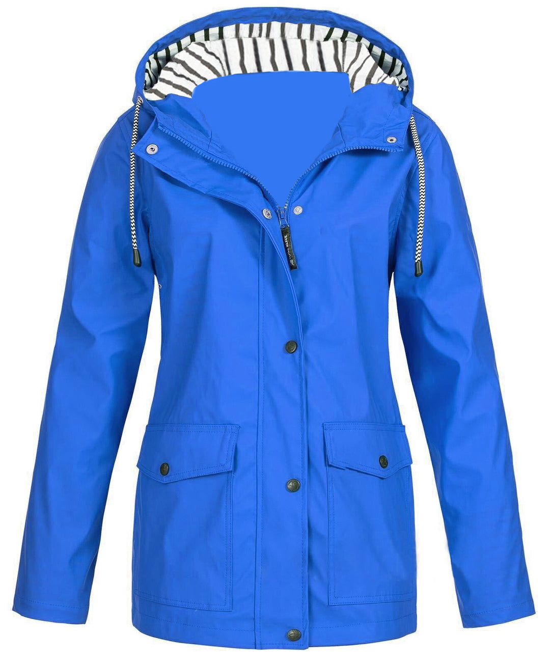 Women's waterproof parka with hood, drawstring and patch pockets Mune Fashion