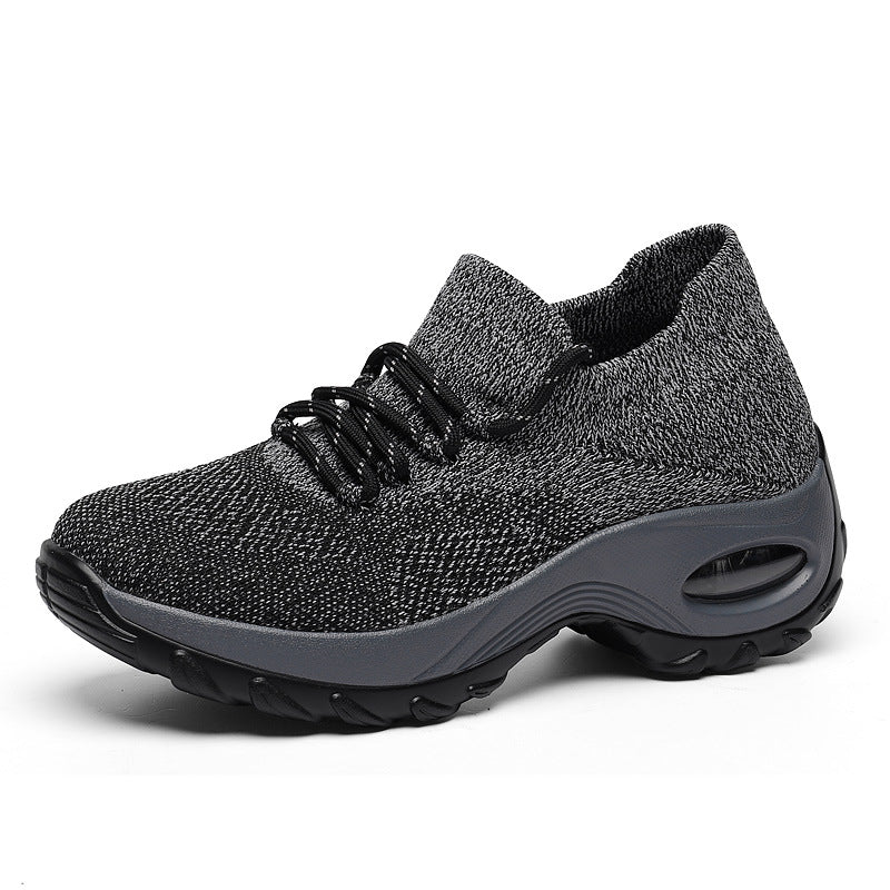 Women’s knitted sock sneaker with air-cushioned sole and elastic knit upper Mune Fashion