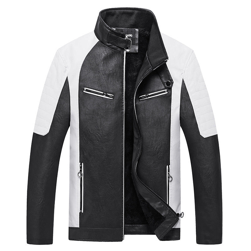 Men's Leather Jacket Mune Fashion
