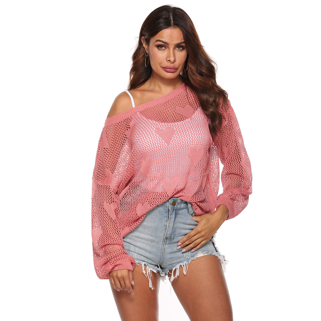 Ladies airy mesh sweater Mune Fashion