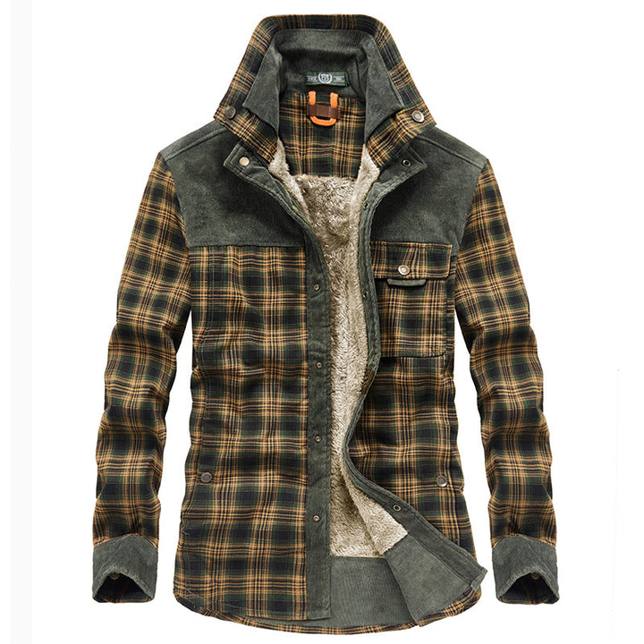 Men's Thermal Insulated Flannel Jacket Mune Fashion