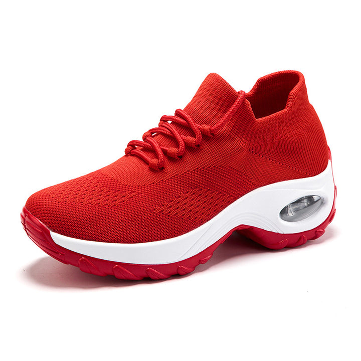 Women’s knitted sock sneaker with air-cushioned sole and elastic knit upper Mune Fashion