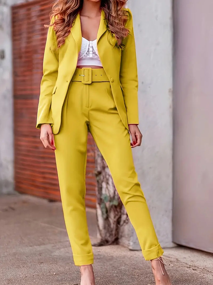 Mune | Elegant set with open blazer and pants