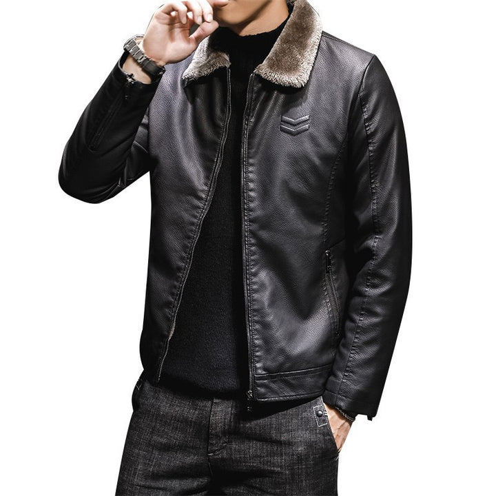 Men's Practical Leather Jacket Mune Fashion