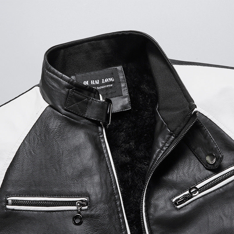 Men's Leather Jacket Mune Fashion