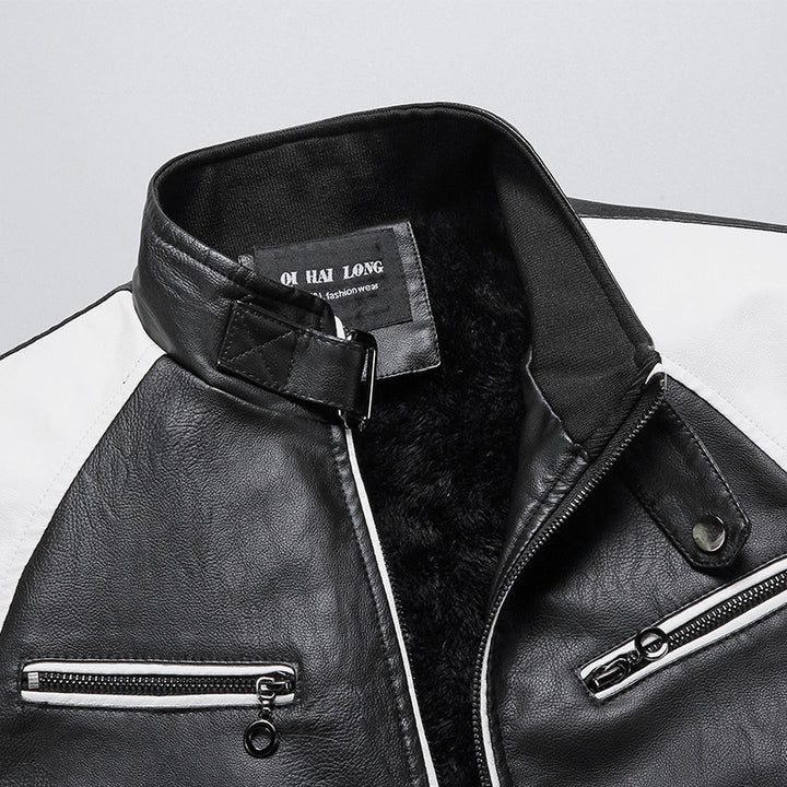 Men's Leather Jacket Mune Fashion