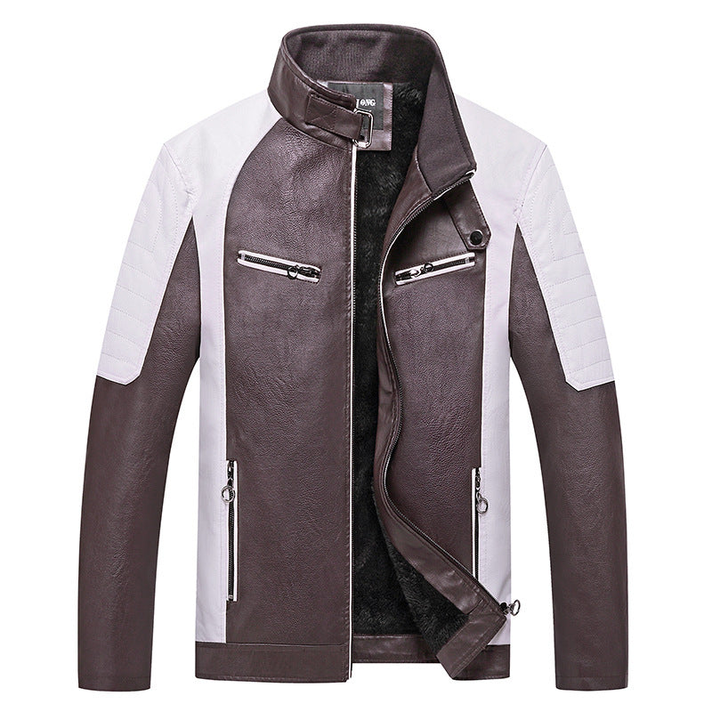 Men's Leather Jacket Mune Fashion