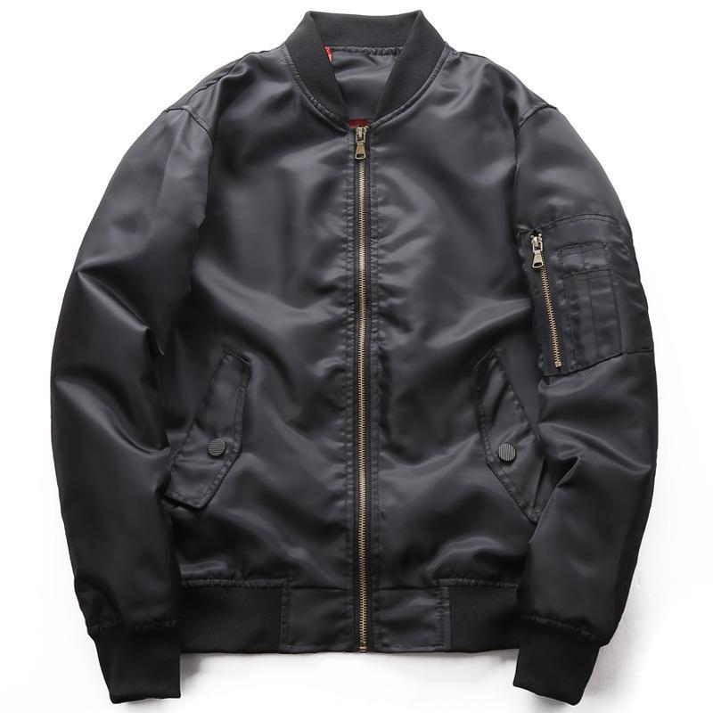 Men's bomber jacket made of water-repellent nylon with arm pocket Mune Fashion