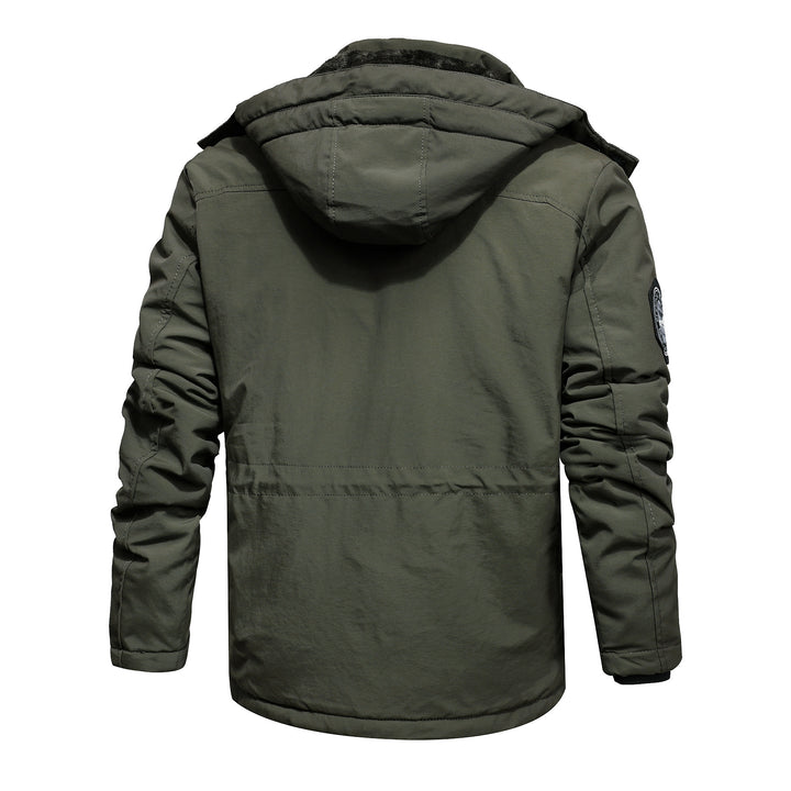 Men's winter parka with removable hood and faux fur trim Mune Fashion