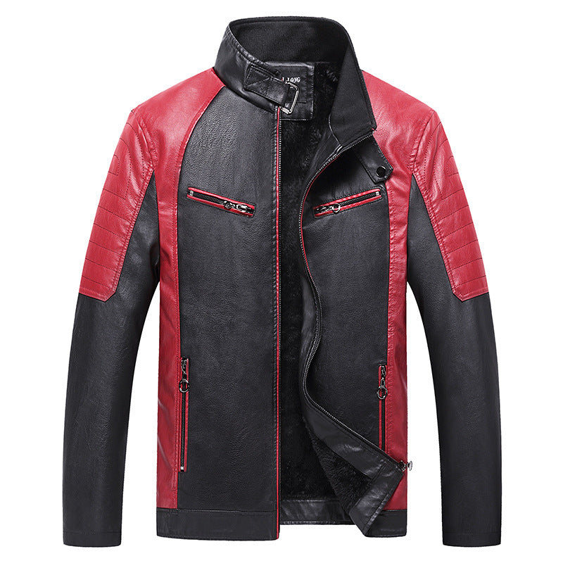 Men's Leather Jacket Mune Fashion