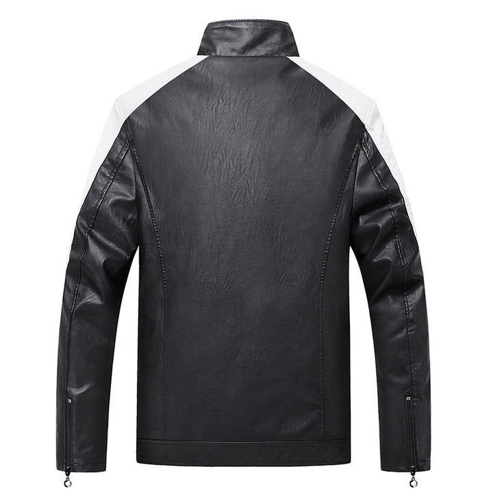 Men's Stylish Faux Leather Jacket Mune Fashion