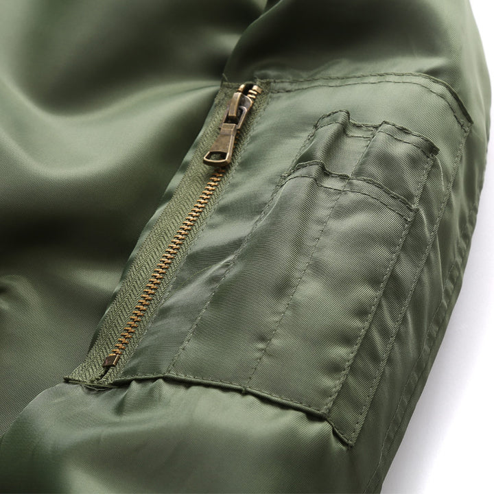 Men's bomber jacket made of water-repellent nylon with arm pocket Mune Fashion