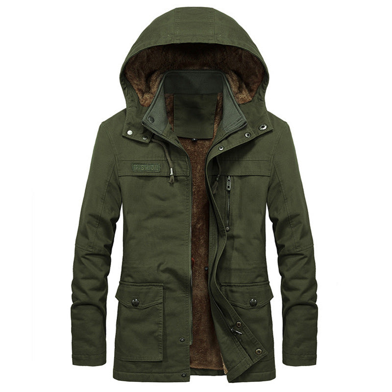 Men's Waterproof Parka with Fleece Lining Mune Fashion