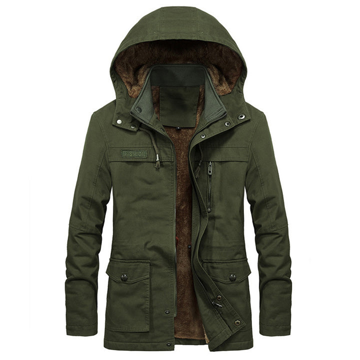 Men's Waterproof Parka with Fleece Lining Mune Fashion