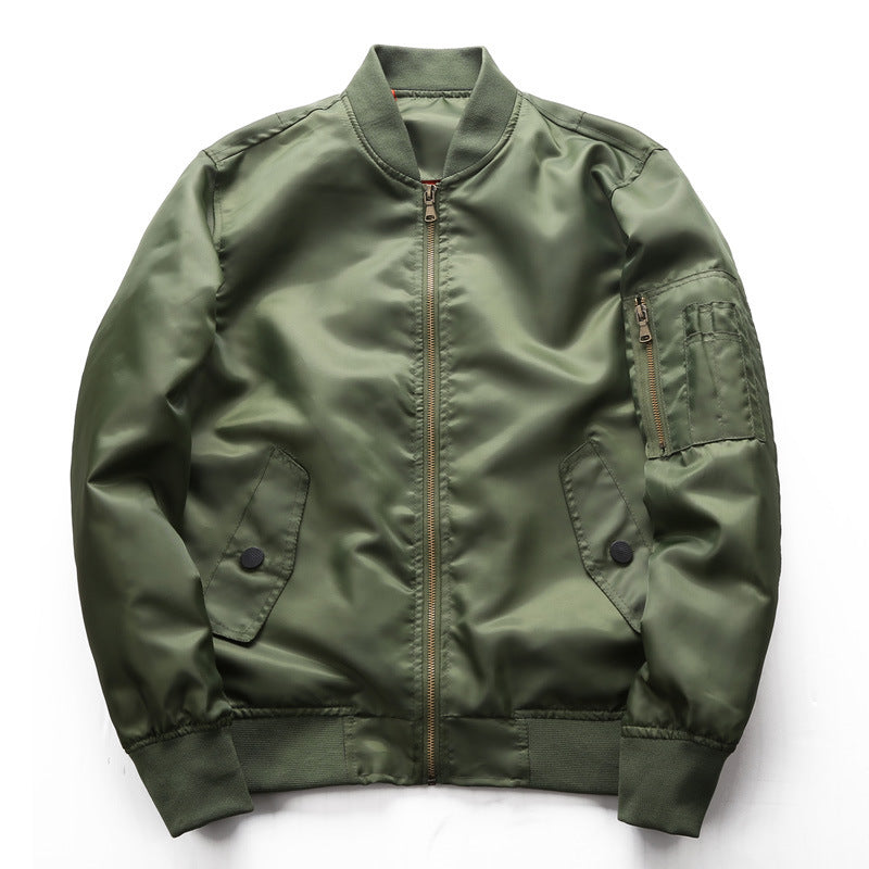 Men's bomber jacket made of water-repellent nylon with arm pocket Mune Fashion