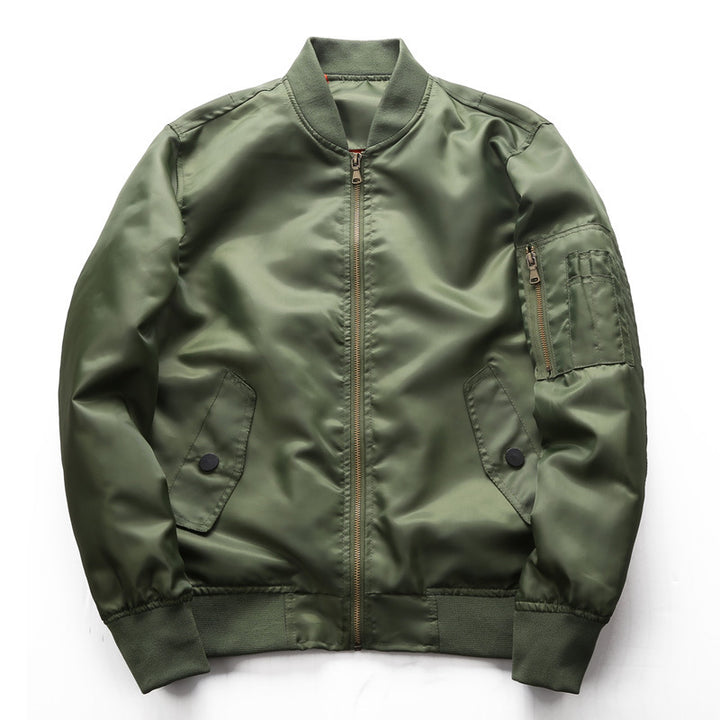 Men's bomber jacket made of water-repellent nylon with arm pocket Mune Fashion