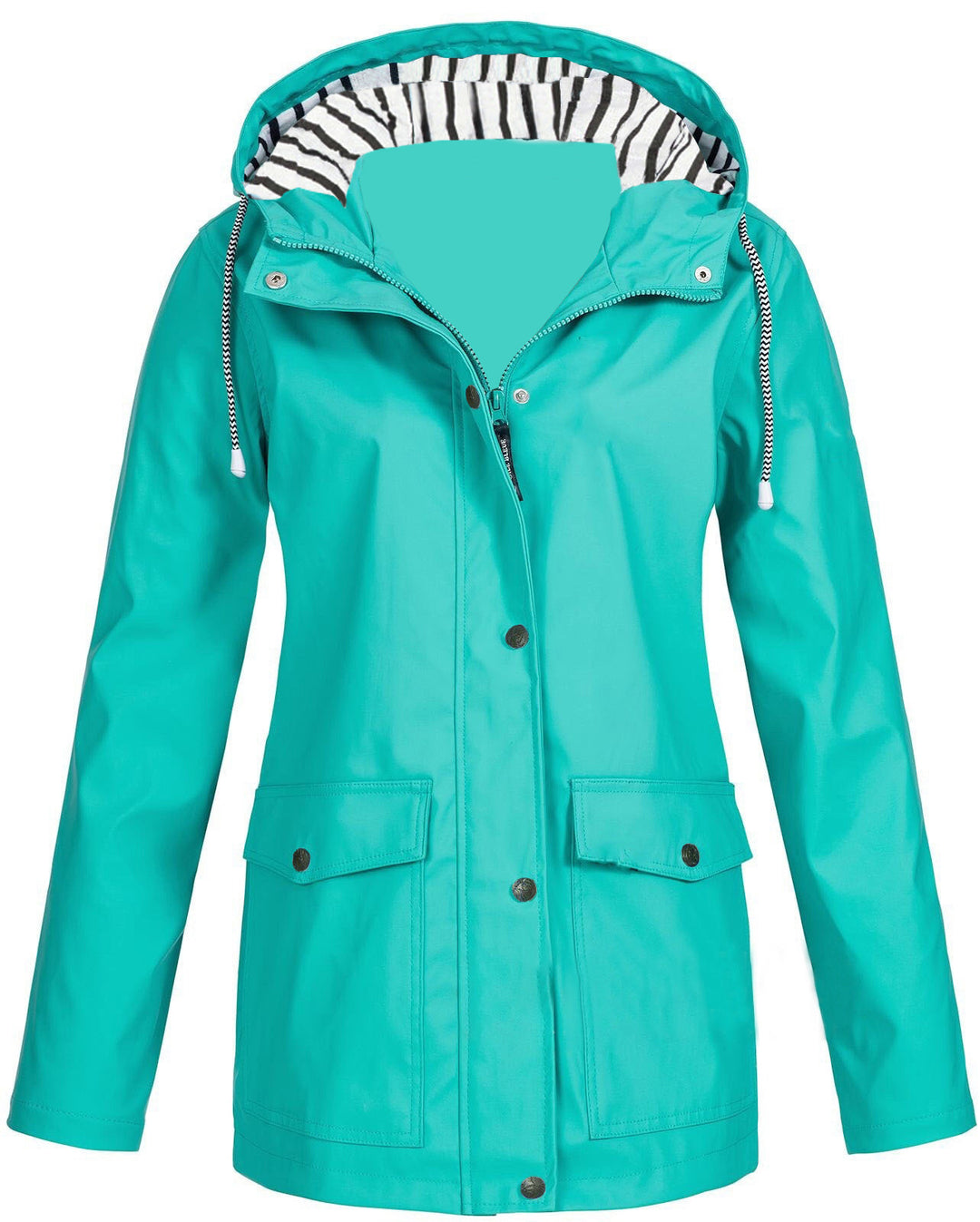 Women's waterproof parka with hood, drawstring and patch pockets Mune Fashion