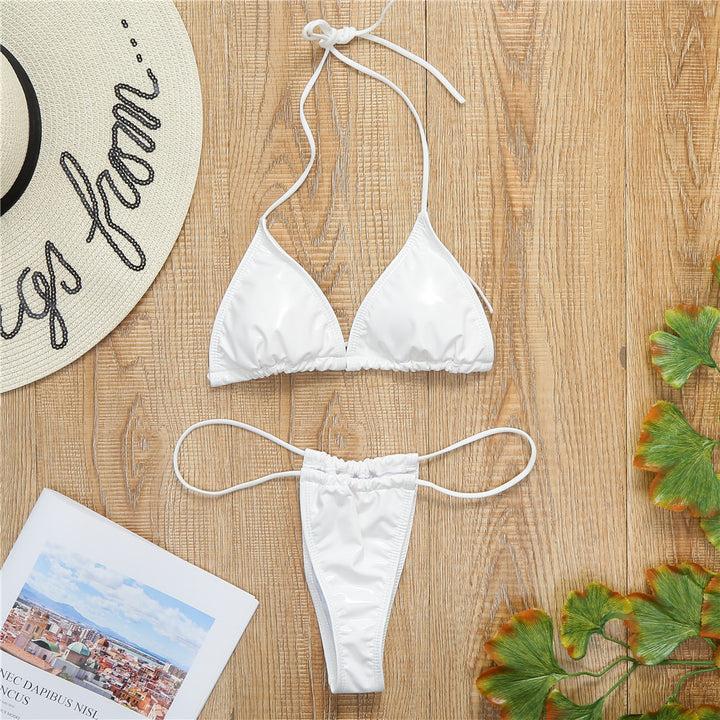 Women's triangle bikini with silky finish and adjustable straps Mune Fashion