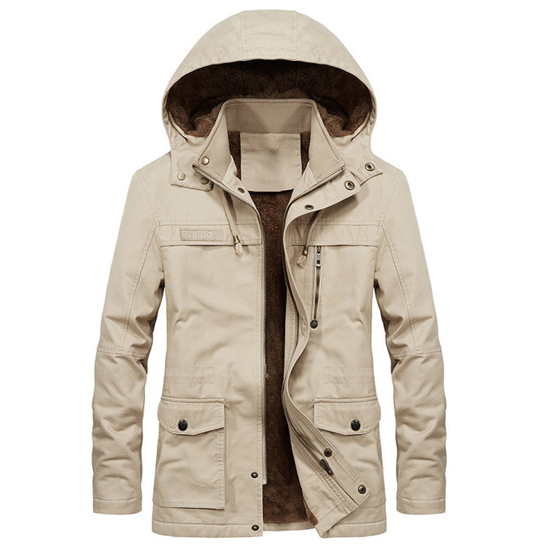 Men's Waterproof Parka with Fleece Lining Mune Fashion