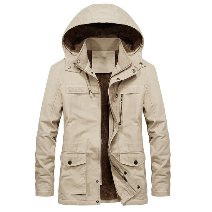 Men's Waterproof Parka with Fleece Lining Mune Fashion