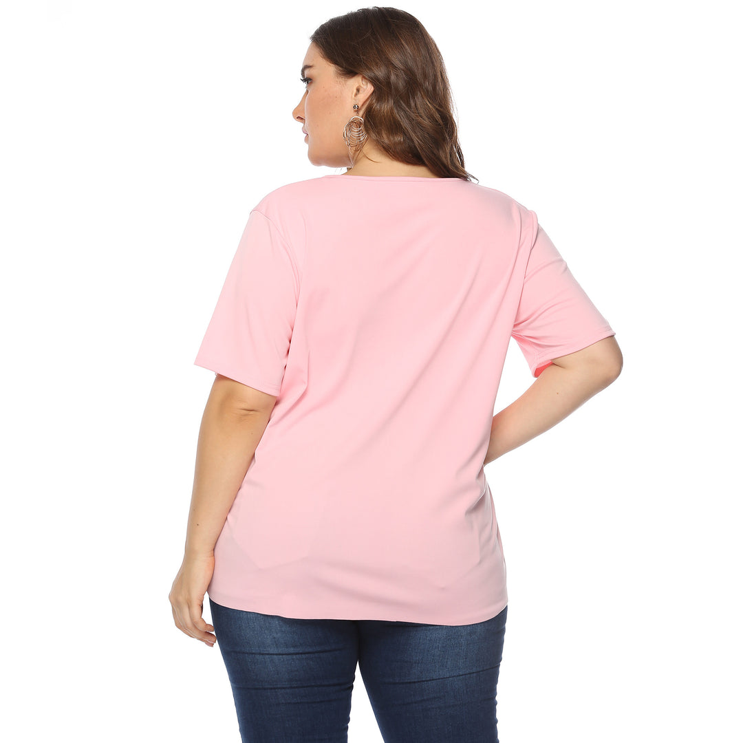 Women's stylish T-shirt with delicate hole pattern Mune Fashion