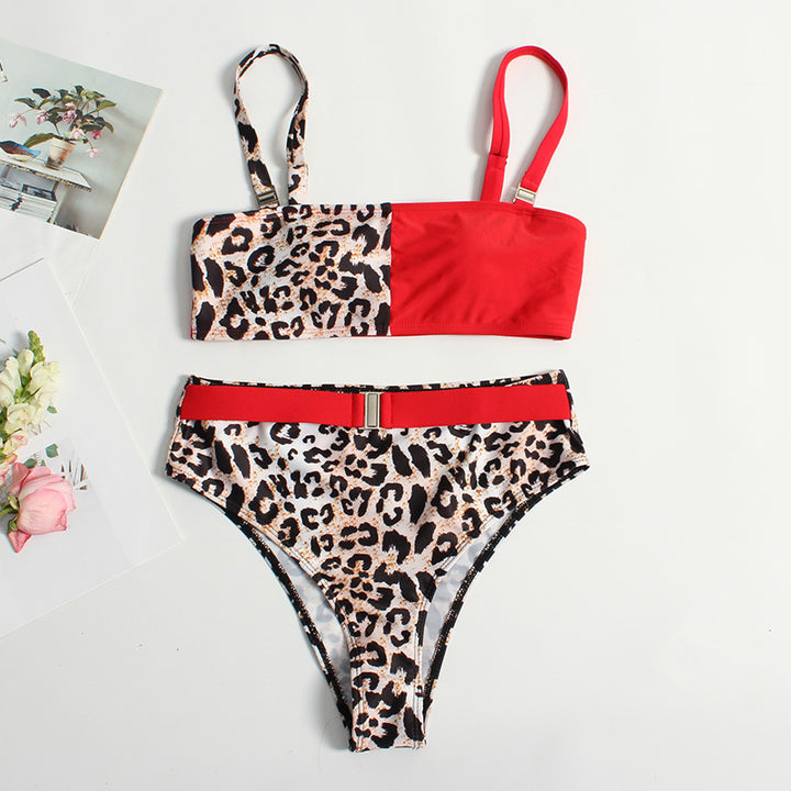 Women Trendy Leo Pattern Bikini Mune Fashion