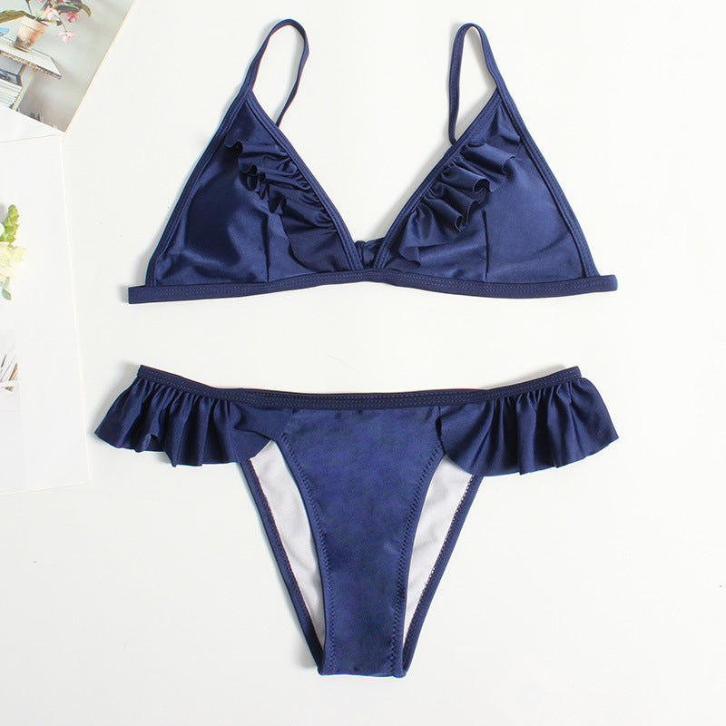 Women Ruffle Cut Bikini Set Mune Fashion