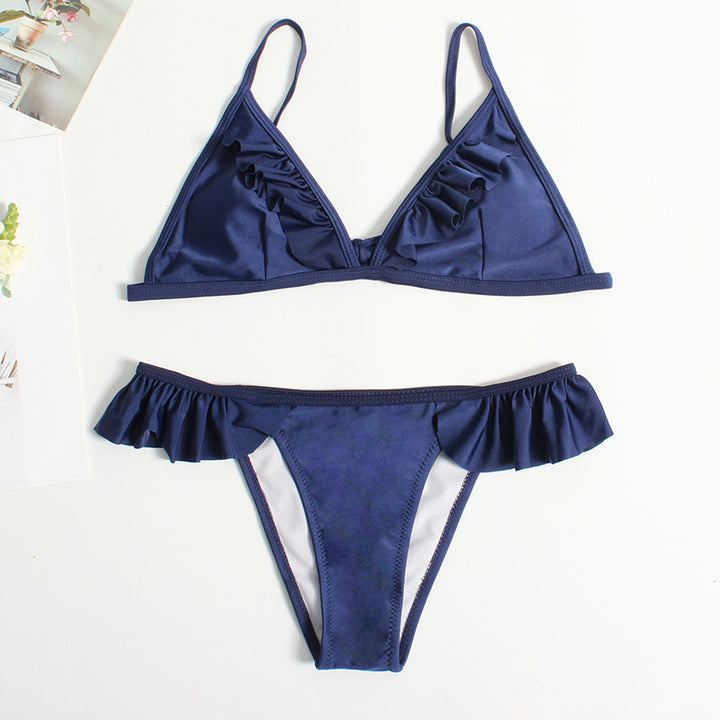 Women Ruffle Cut Bikini Set Mune Fashion