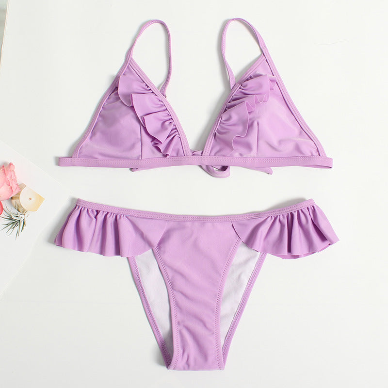 Women Ruffle Cut Bikini Set Mune Fashion