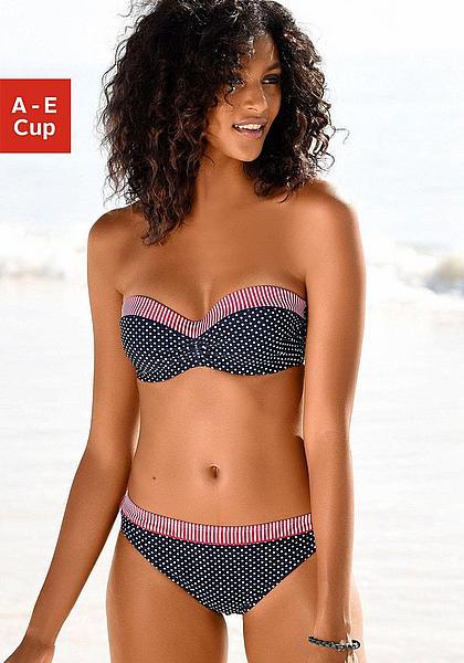 Women's bandeau bikini with padded top and reversible bottom Mune Fashion