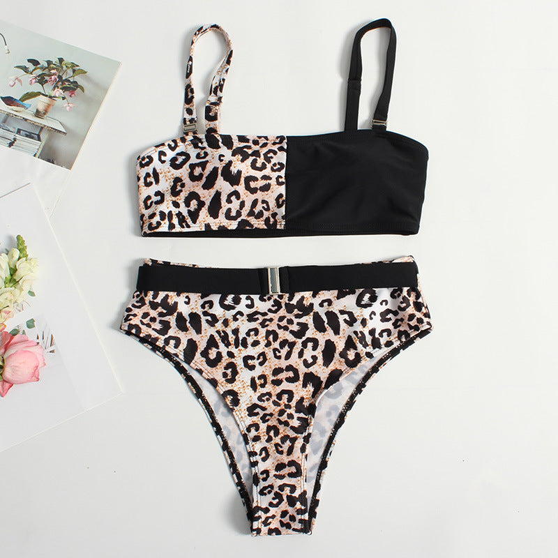 Women Trendy Leo Pattern Bikini Mune Fashion