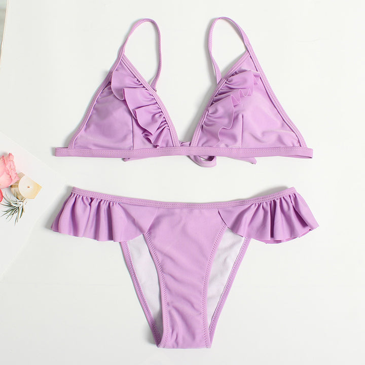 Women Ruffle Cut Bikini Set Mune Fashion