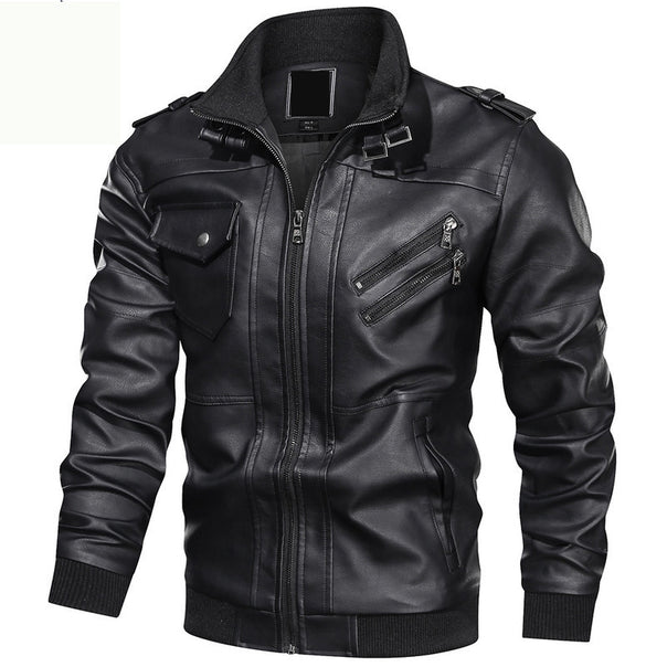 Men's Stylish Leather Jacket Mune Fashion