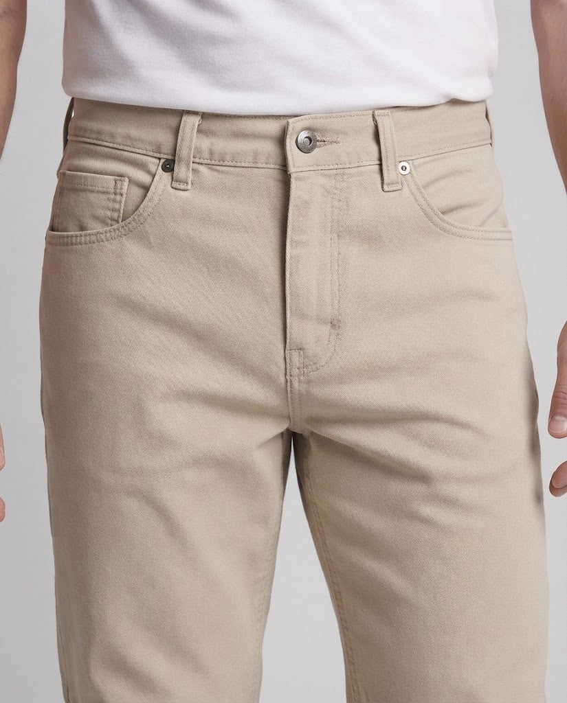 Men's Wide Utility Twill Pants with Knee Pleats and Floor-Length Hem Mune Fashion