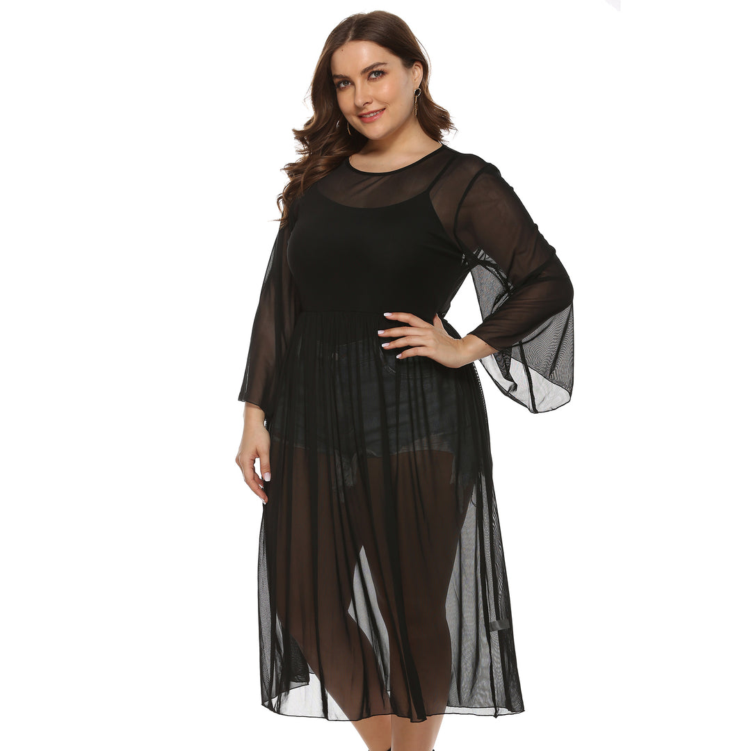 Ladies Transparent Beach Robe Mune Fashion