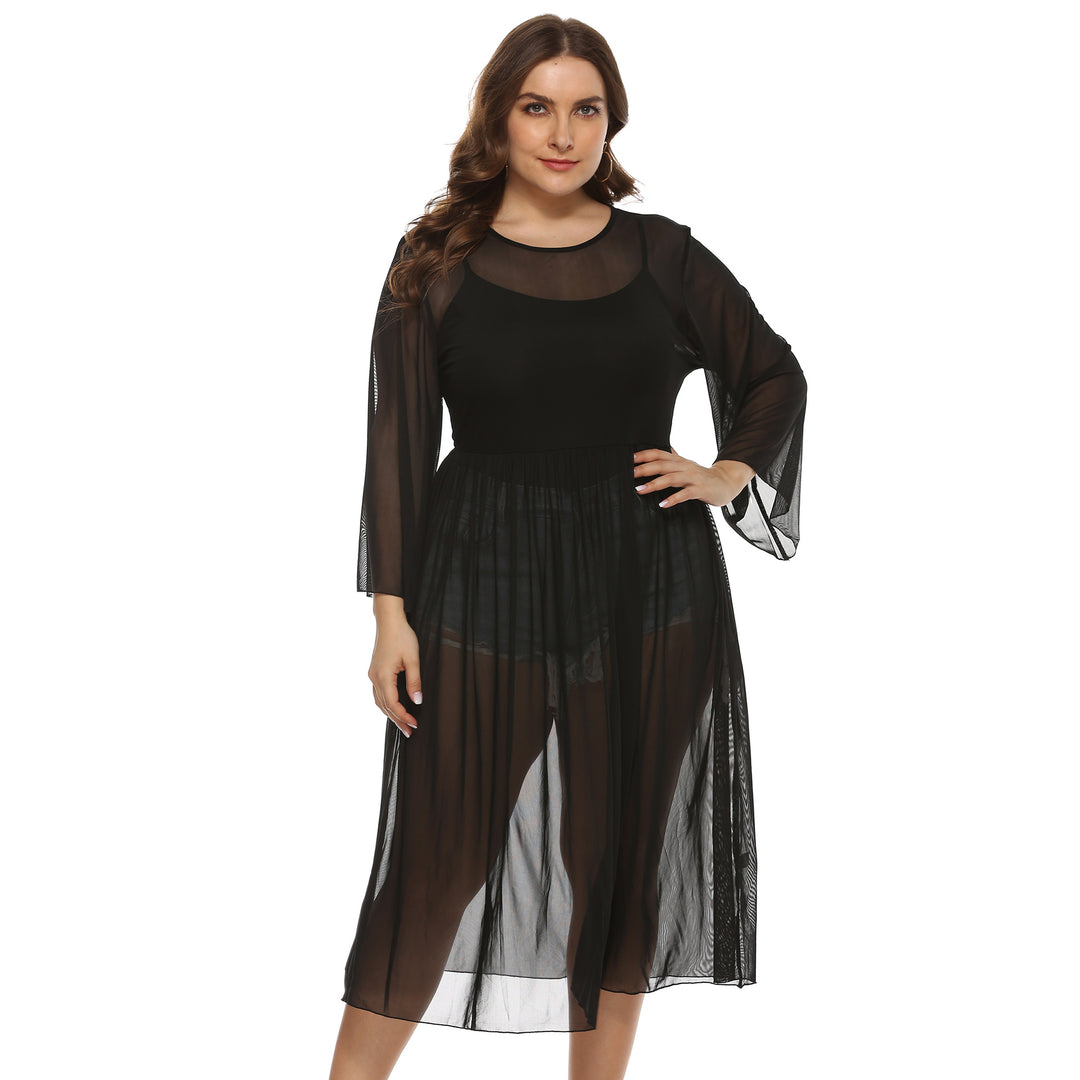 Ladies Transparent Beach Robe Mune Fashion