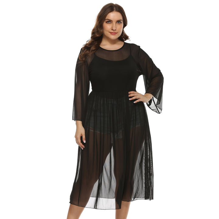 Ladies Transparent Beach Robe Mune Fashion