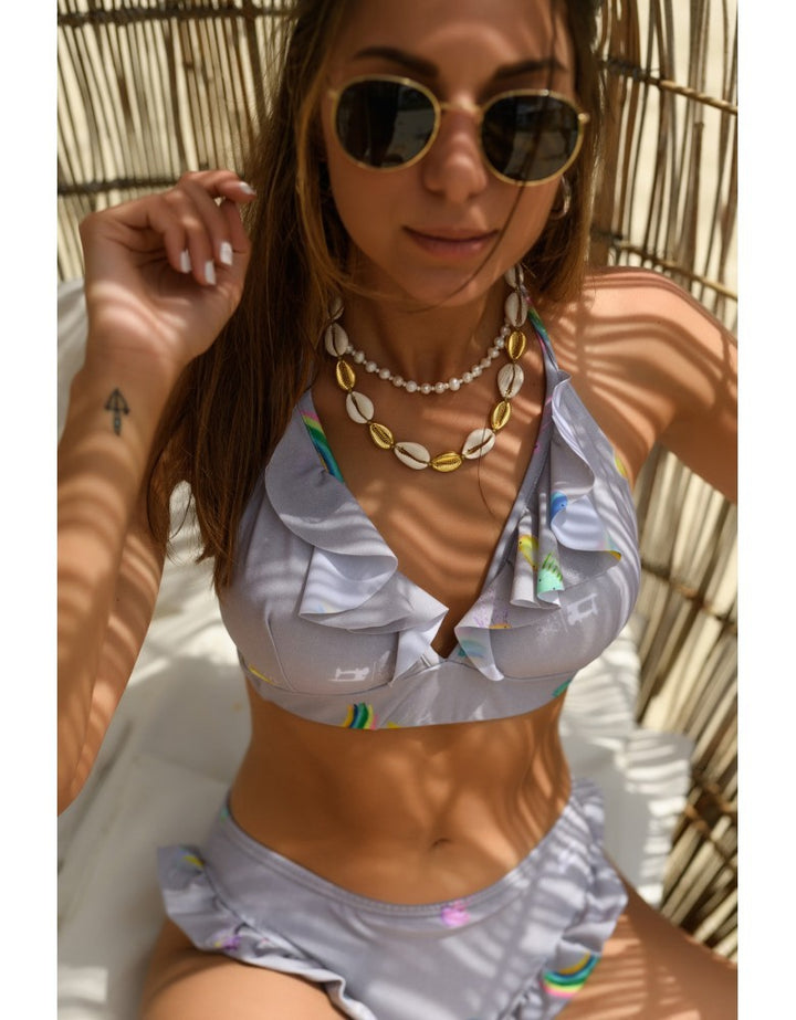 Ladies bikini set with playful ruffle design Mune Fashion