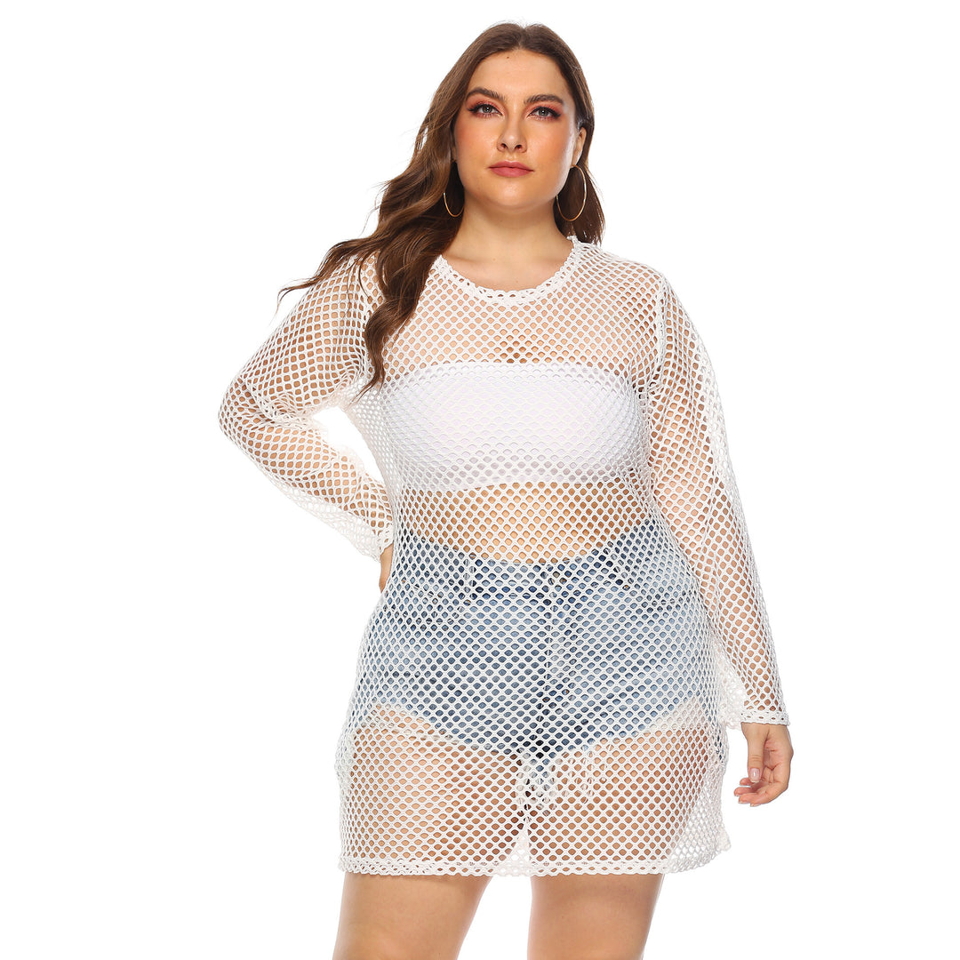 Women transparent mesh beach dress Mune Fashion