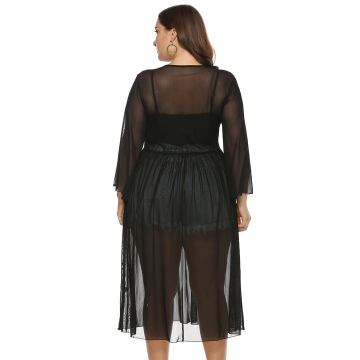 Women's transparent beach cover-up with animal motif Mune Fashion