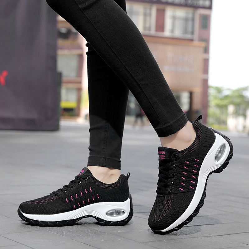 Women's nan urban comfort sneakers with visible air cushioning and seamless mesh upper Mune Fashion