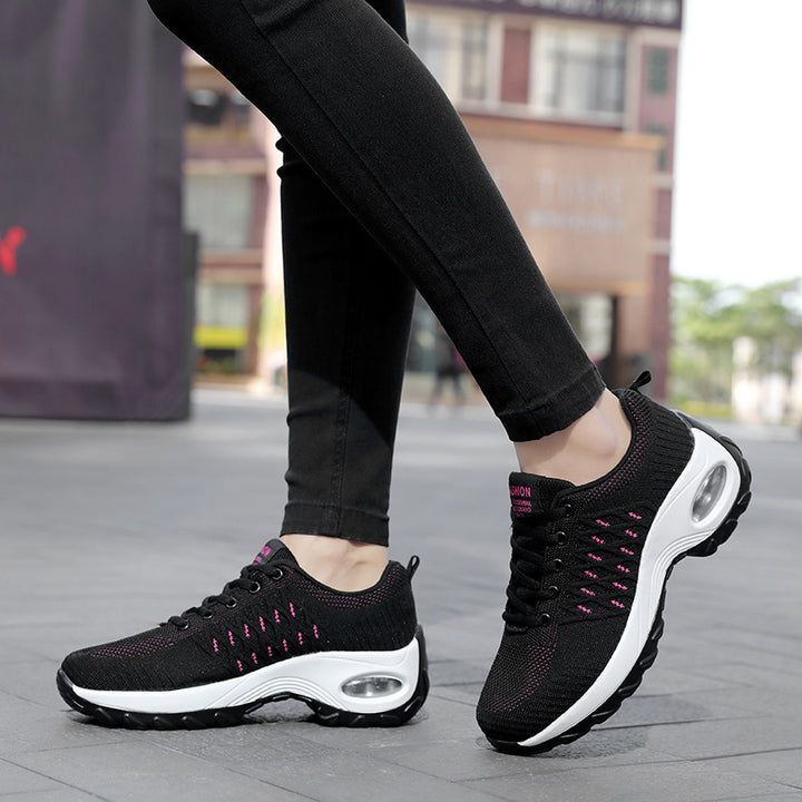 Women's nan urban comfort sneakers with visible air cushioning and seamless mesh upper Mune Fashion
