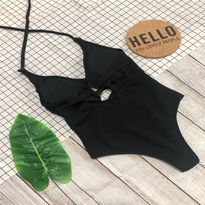 Women One-Sided Swimsuit with Flattering Ruffle Mune Fashion