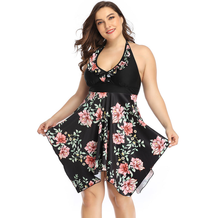 Women's beach dress with floral / airy wrap Mune Fashion