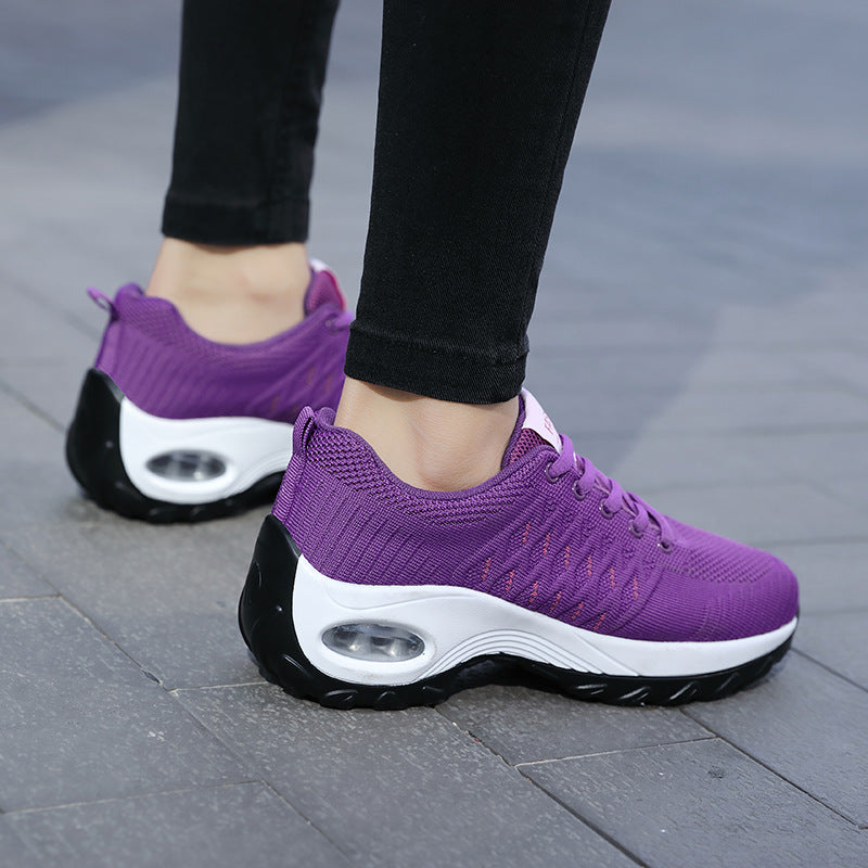 Women's nan urban comfort sneakers with visible air cushioning and seamless mesh upper Mune Fashion