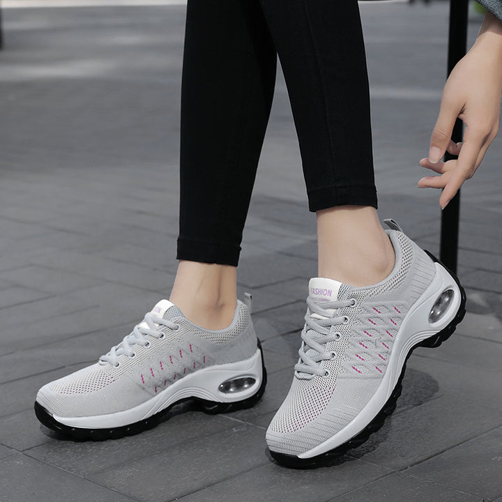 Women's nan urban comfort sneakers with visible air cushioning and seamless mesh upper Mune Fashion