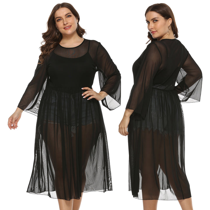 Ladies Transparent Beach Robe Mune Fashion