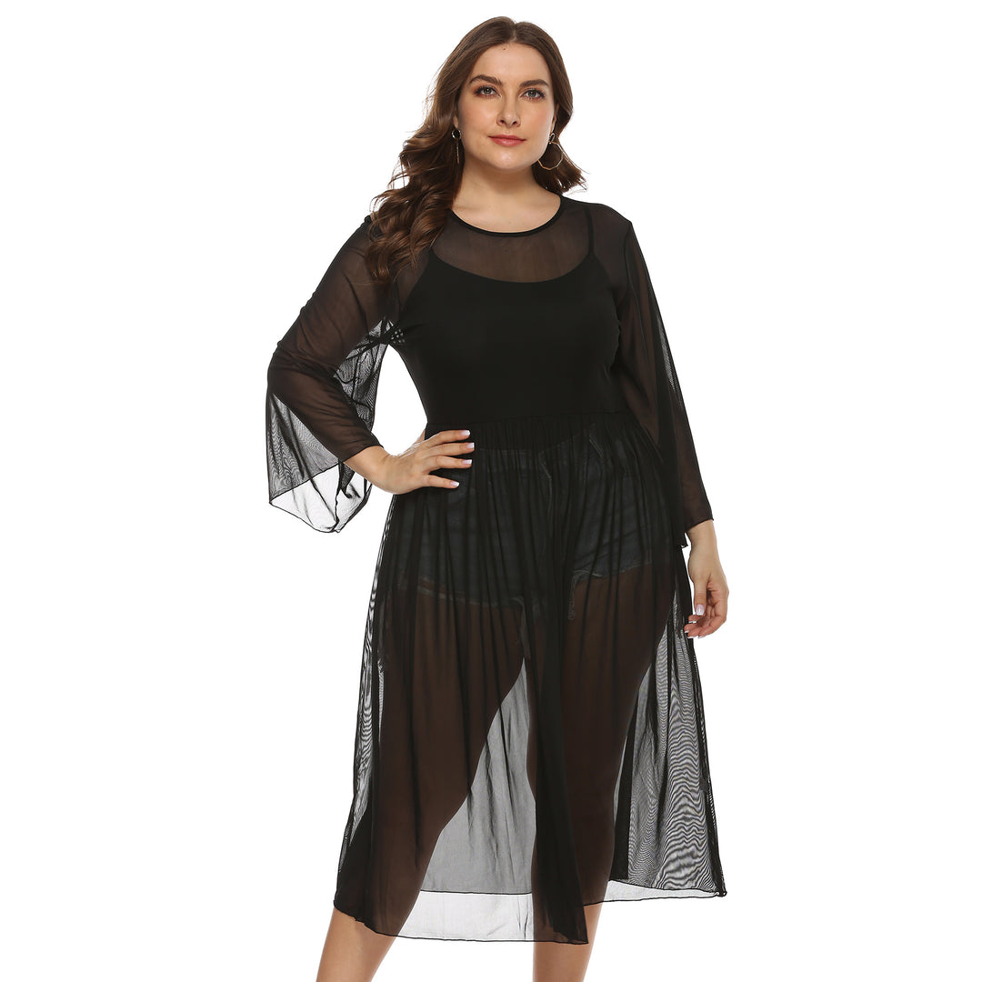Ladies Transparent Beach Robe Mune Fashion